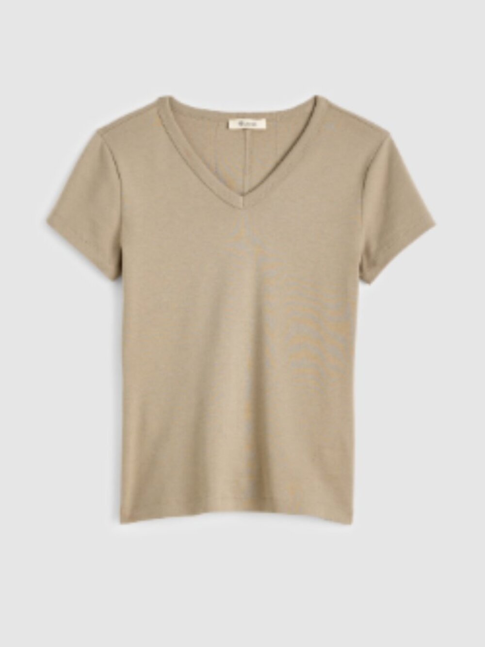 NWT Madewell Compact Cotton The '90s V-Neck Baby Tee in Sagebrush (M)
